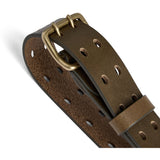 DEPECHE Waist narrow belt in soft leather quality Belts 049 Army Green