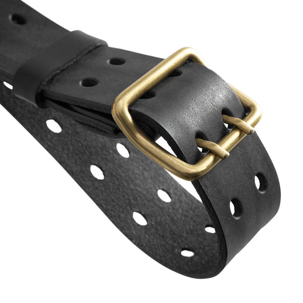 DEPECHE Waist narrow belt in soft leather quality Belts 099 Black (Nero)