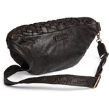 DEPECHE Warsaw handwoven leather bumbag Bumbag 161 Dark brown