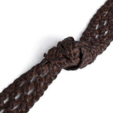 DEPECHE Weave Belt Belt 258 Winter Brown / Brass