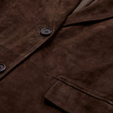 Depeche leather wear Zenia suede blazer Blazer 067 Dusty brown