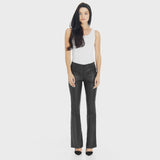 Depeche leather wear Flare RW Cleo leather pants in soft quality Pants 099 Black (Nero)