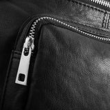 DEPECHE Classic must-have leather bumbag Bumbag 099 Black