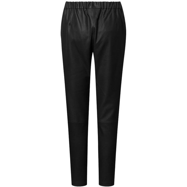 Depeche leather wear Carrie RW loose fitting leather pant Pants 099 Black (Nero)