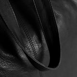 DEPECHE Classic leather shopper bag in timeless design Shopper 099 Black (Nero)