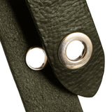 DEPECHE Cool jeans leather belt decorated with large eyelets Belts 049 Army Green