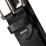 DEPECHE Cool jeans leather belt decorated with large eyelets Belts 097 Gold