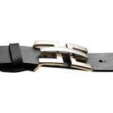 DEPECHE Exclusive and beautiful belt in soft leather Belts 099 Black (Nero)