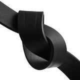 DEPECHE Exclusive and beautiful belt in soft leather Belts 099 Black (Nero)