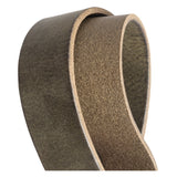 DEPECHE Timeless belt in leather quality Belts 049 Army Green