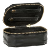 DEPECHE Large jewellery box in leather Accessories 099 Black (Nero)