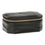 DEPECHE Large jewellery box in leather Accessories 099 Black (Nero)