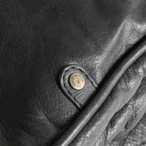 DEPECHE Large workbag in soft leather Shoulderbag / Handbag 099 Black