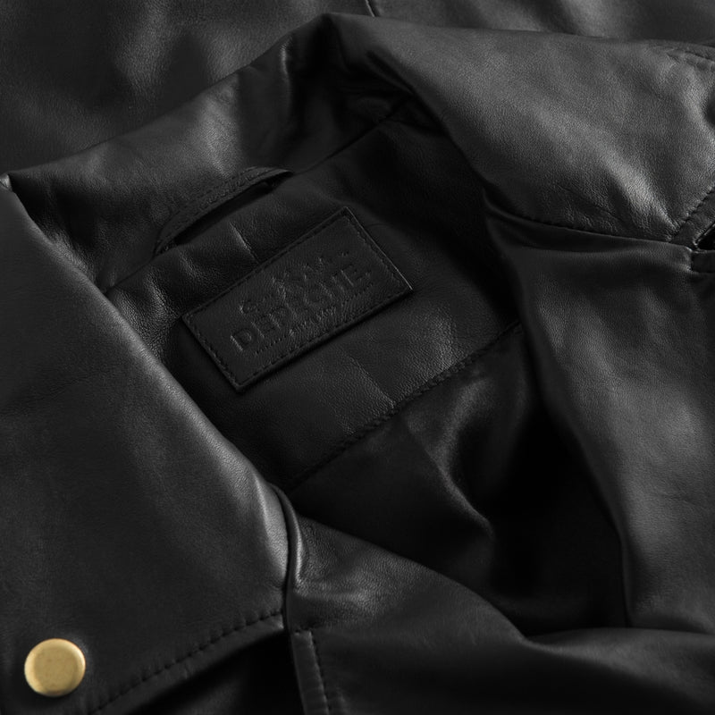 Depeche leather wear Nana leather biker jacket in nice and soft quality Jackets 099 Black (Nero)