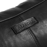 DEPECHE Leather bumbag with covered front zipper Bumbag 099 Black