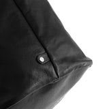 DEPECHE Leather shopper bag in a soft and wearable quality Shopper 099 Black (Nero)