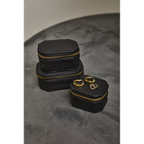 DEPECHE Medium jewellery box in leather Accessories 099 Black
