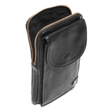 DEPECHE Mobilebag in soft leather quality Mobilebag 099 Black (Nero)