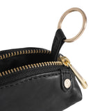 DEPECHE Small cosmetic bag in soft leather quality Accessories 099 Black (Nero)