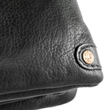 DEPECHE Small leatherbag with golden details Small bag / Clutch 099 Black (Nero)
