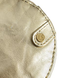 DEPECHE Small round leather purse en metallic look Purse / Credit card holder 206 Gold Metallic