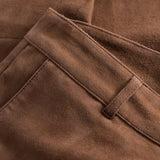 Depeche leather wear Suede chino pants Pants 008 Chocolate