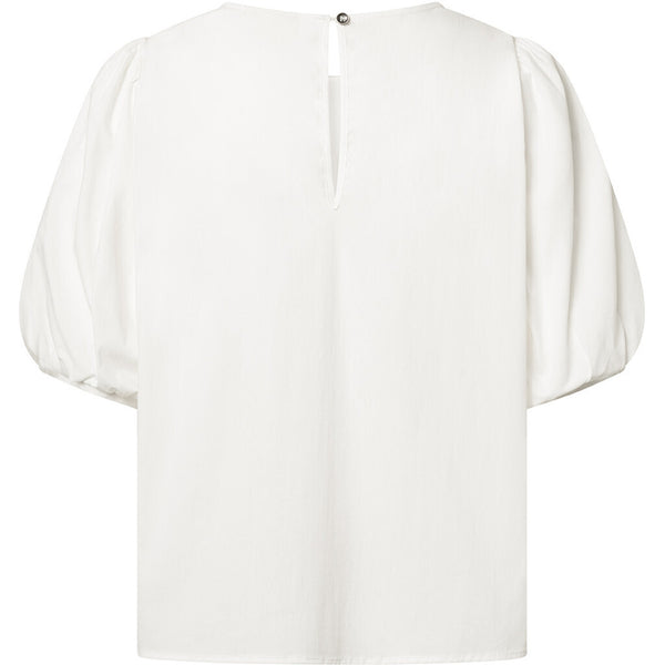 Depeche Clothing Abi blouse with puff at shoulder Tops 230 Off White
