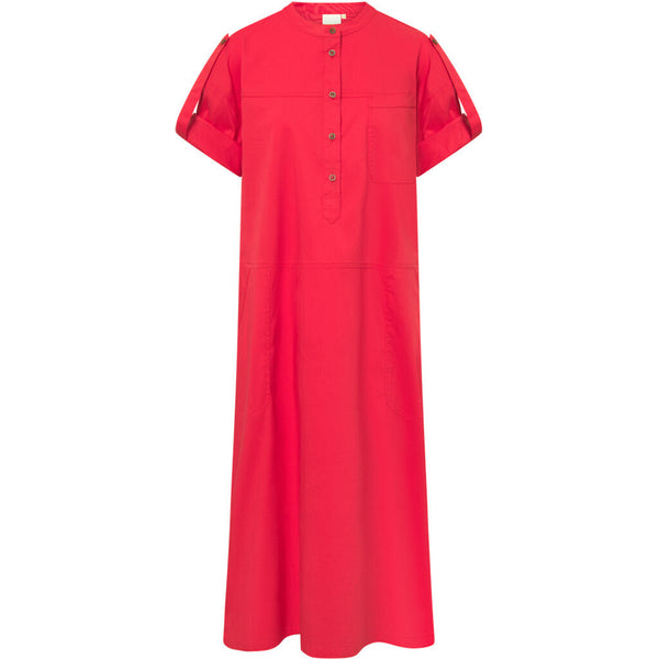 Depeche Clothing Abi dress with cool details Dresses 043 Red