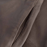 Depeche leather wear Adele RW leather pants with wide legs Pants 168 Latte