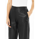 Depeche leather wear Alicia RW straight leg leather pants Pants 099 Black