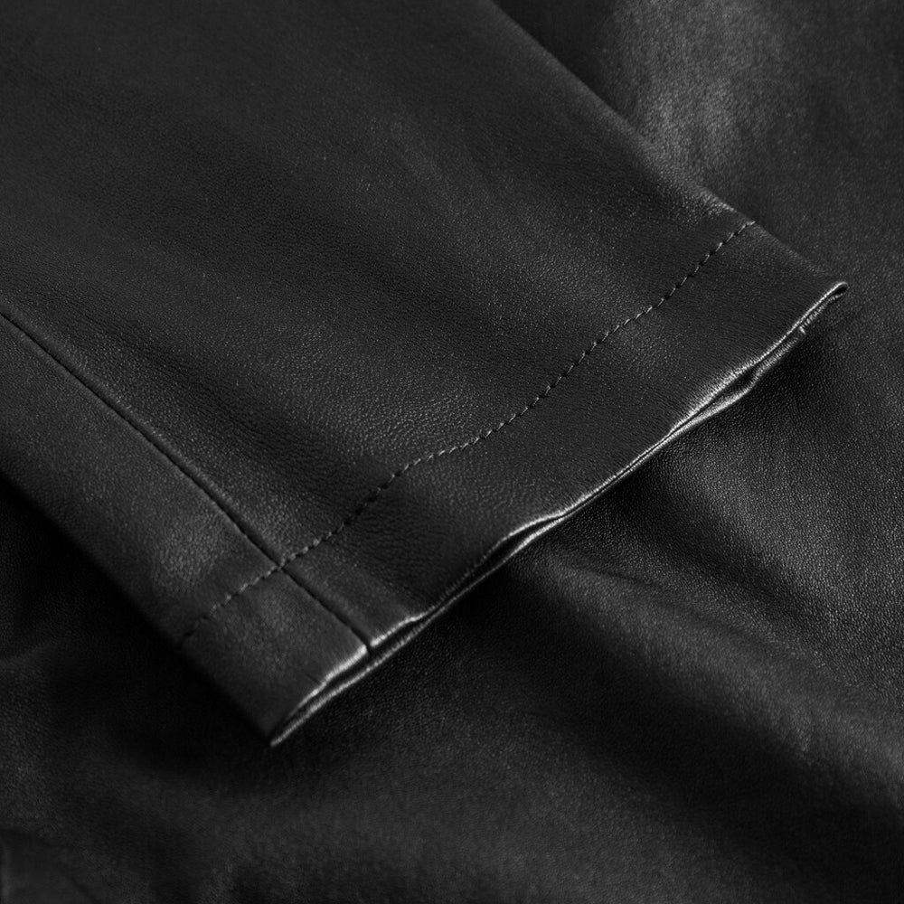 Amelia MW 7/8 Chino leather pant / 14254 - Black – DEPECHE