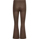 Depeche leather wear Ava HW Flare 7/8 Leather Pants Pants 224 Taupe
