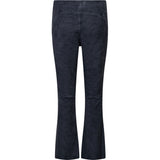 Depeche leather wear Ava HW Flare 7/8 Suede Pants Pants 031 Ocean