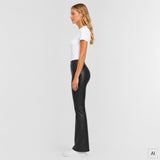 Depeche leather wear Ava HW Flare Leather Pants Pants 099 Black