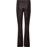 Depeche leather wear Ava HW Flare Leather Pants Pants 336 Dark Berry