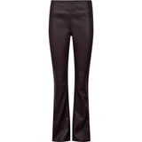 Depeche leather wear Ava HW Flare Leather Pants Pants 336 Dark Berry