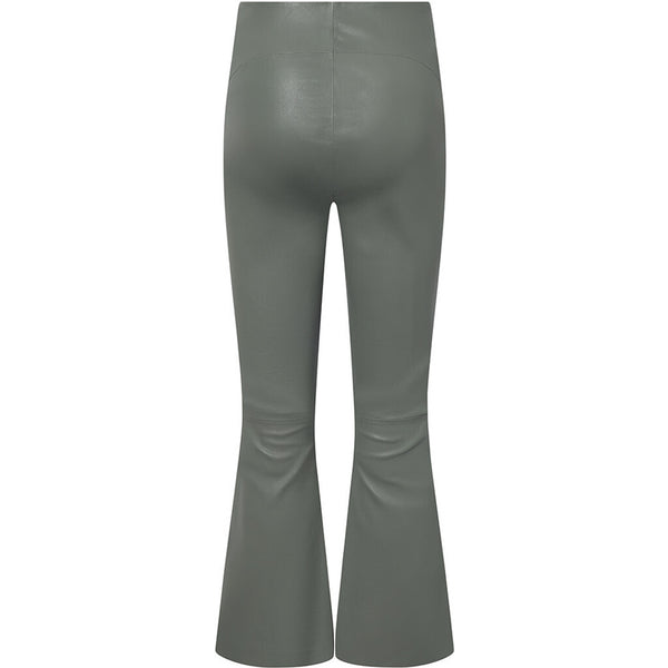 Depeche leather wear Ava RW flare pants with stretch in soft leather quality Pants 051 Olive