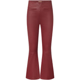 Depeche leather wear Ava RW flare pants with stretch in soft leather quality Pants 243 Racing Red