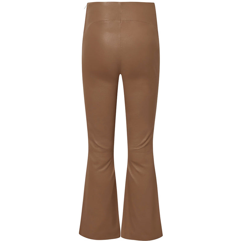 Depeche leather wear Ava leather pants - full length (RW) Pants 199 Nougat