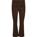 Depeche leather wear Ava suede 7/8 pants Pants 015 Brown