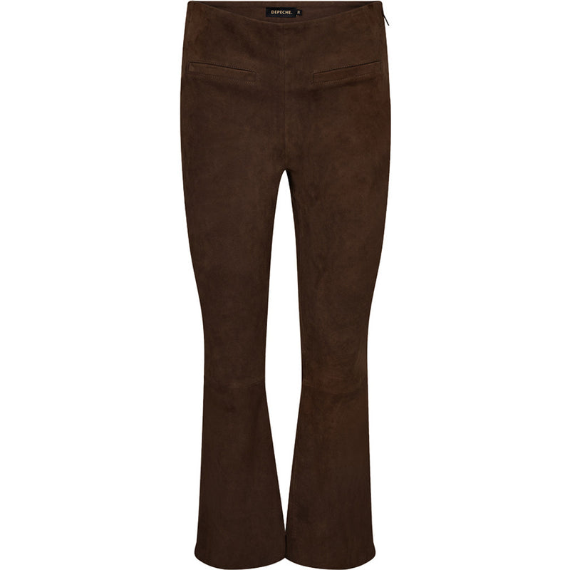 Depeche leather wear Ava suede 7/8 pants Pants 015 Brown