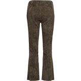 Depeche leather wear Ava suede 7/8 pants Pants 054 Khaki