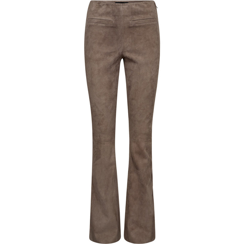 Depeche leather wear Ava suede pants Pants 038 Dusty taupe