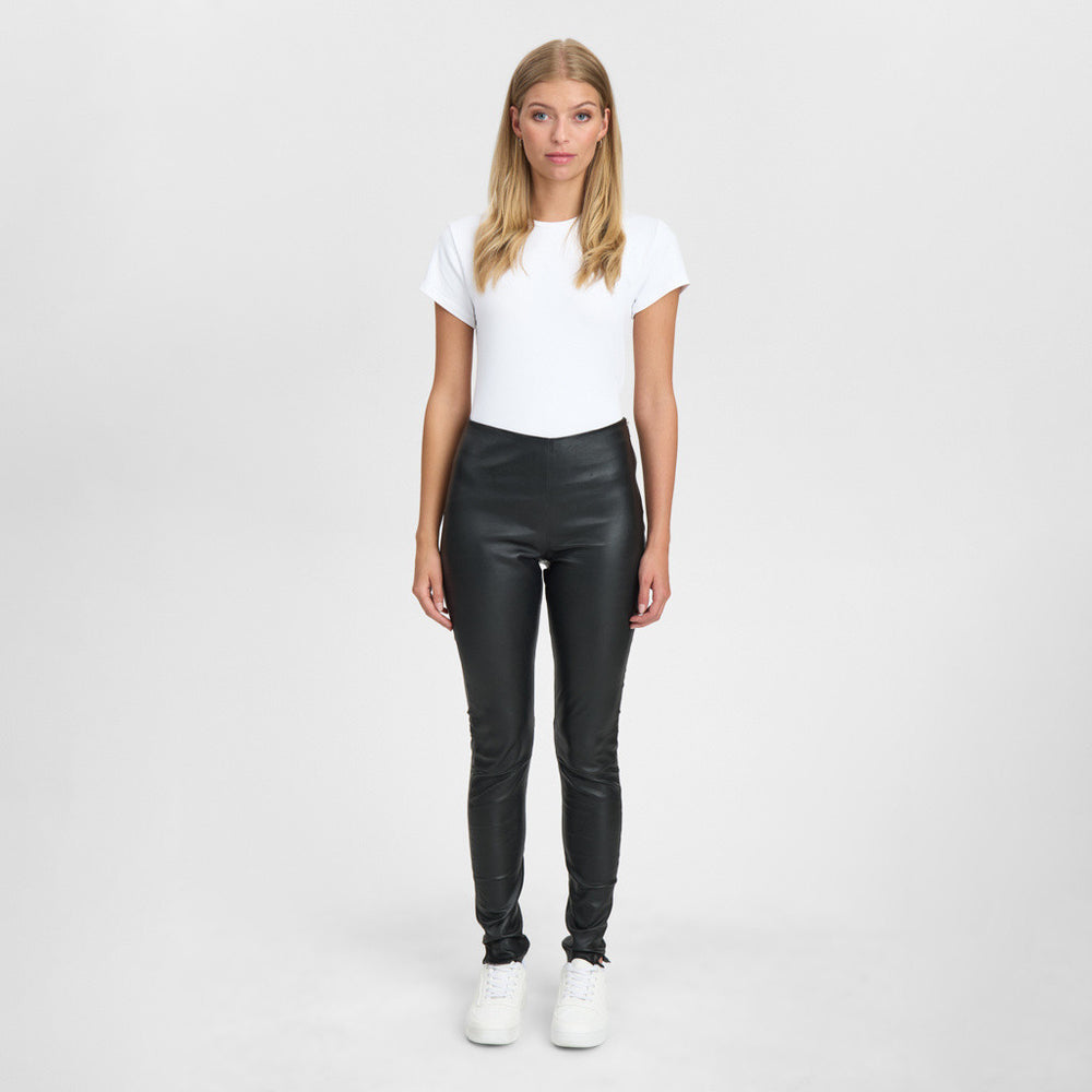 litmus / LUTENS Her Praha レザーハーネス black Aya HW stretch leather leggings / 50180 - Black (Nero) – DEPECHE