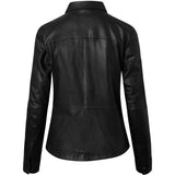 Depeche leather wear Basic Sharon shirt in soft leather quality Shirts 099 Black (Nero)