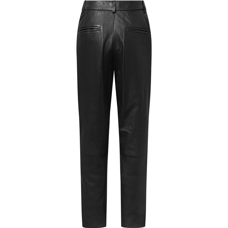 Depeche leather wear Beautiful Camma leather chino pant Pants 099 Black (Nero)