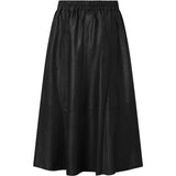 Depeche leather wear Beautiful Elinor leather skirt with elastic waist on back Skirts 099 Black (Nero)