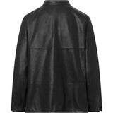 Depeche leather wear Beautiful LS Kerry leather shirt Shirts 099 Black (Nero)