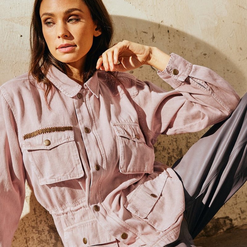 Depeche Clothing Beautiful Louisa jacket Jackets 045 Dusty Rose