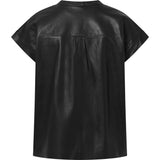 Depeche leather wear Beautiful Mary leather top Tops 099 Black (Nero)